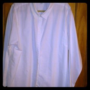 J Jill Button Down shirt 3X White Tunic